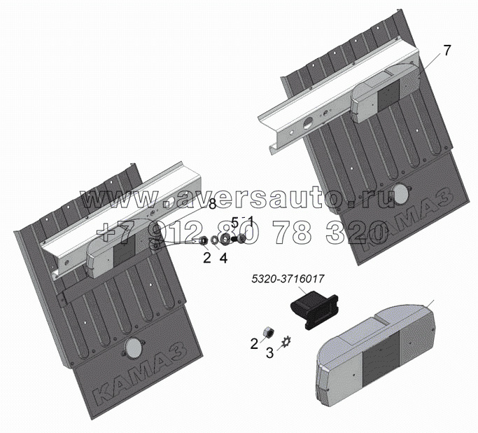 65115-3716002-04 Установка задних фонарей